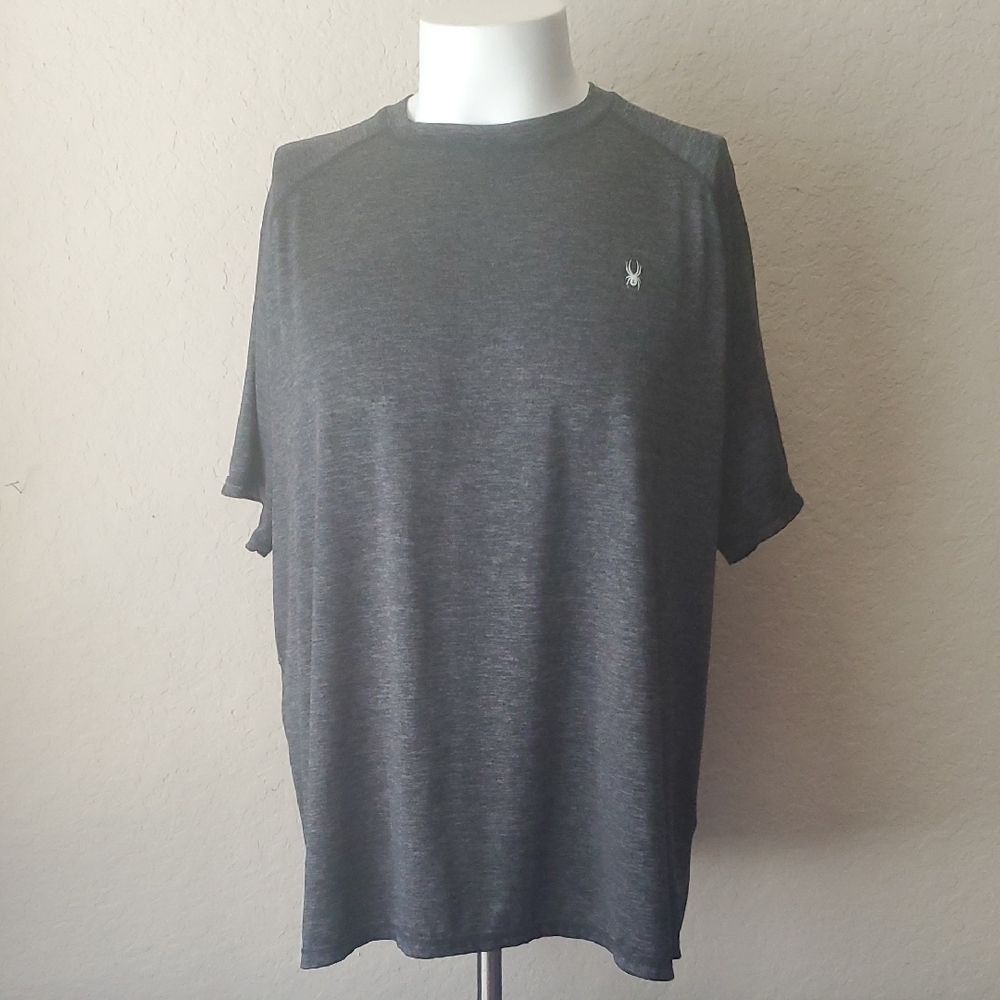 Spyder XL Rash Guard Short Sleeve Active Shirt. Outdoor Swim Beach. UPF 50+